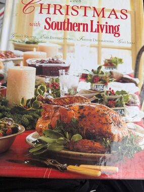 Southern Living Holiday Cookbook with Red and Green Cover